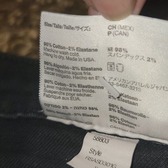 DENIM American Apparel Charcoal Grey Denim mini skirt Small Y2K Hipster - Picture 9 of 16